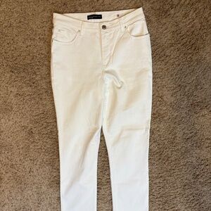 Lee Platinum label Stretch Classic Fit Straight Leg White Women's 10M